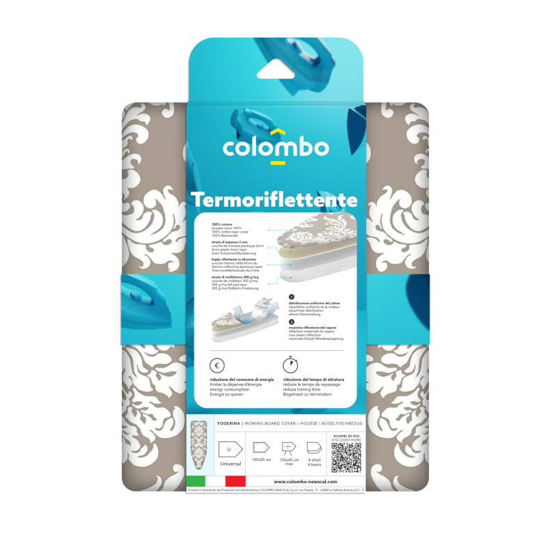 Чохол для прасувальної дошки Colombo Thermoreflectant 150 x 55 см (COP630)