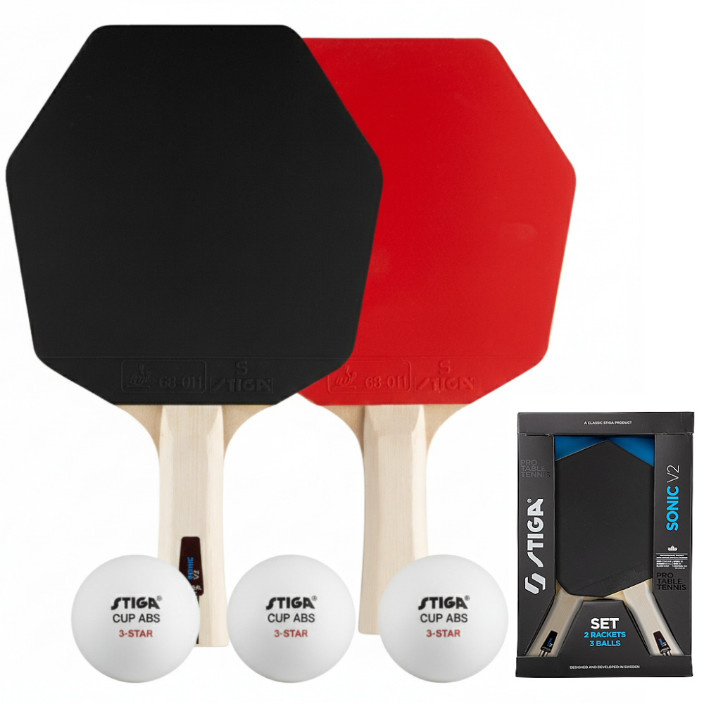 Набір для настільного тенісу Stiga Sonic V2 Cybershape 2 Bats 3 Balls (1210-1206-35)
