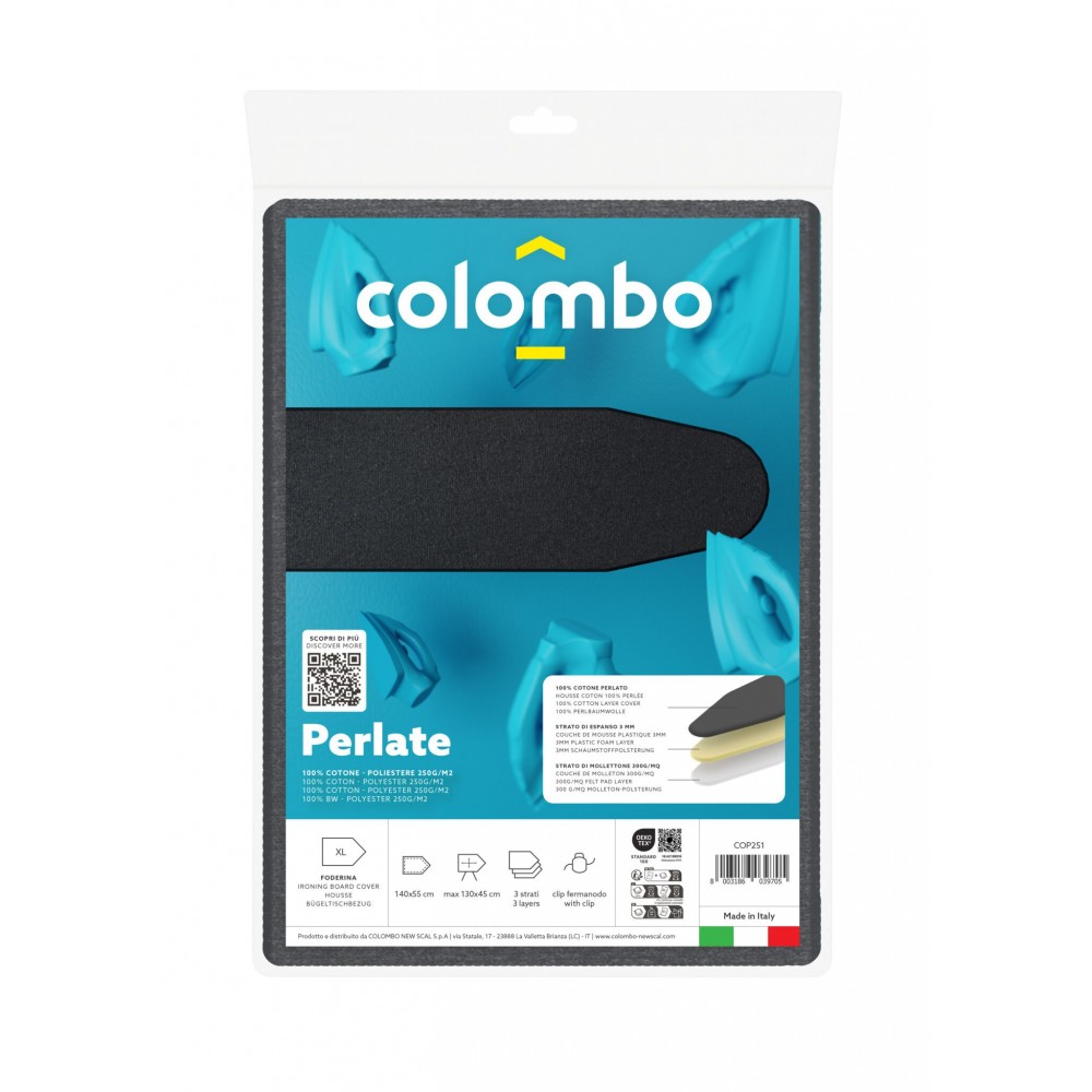 Чохол для прасувальної дошки Colombo Pearlised Black 130 x 50 см (COP250)