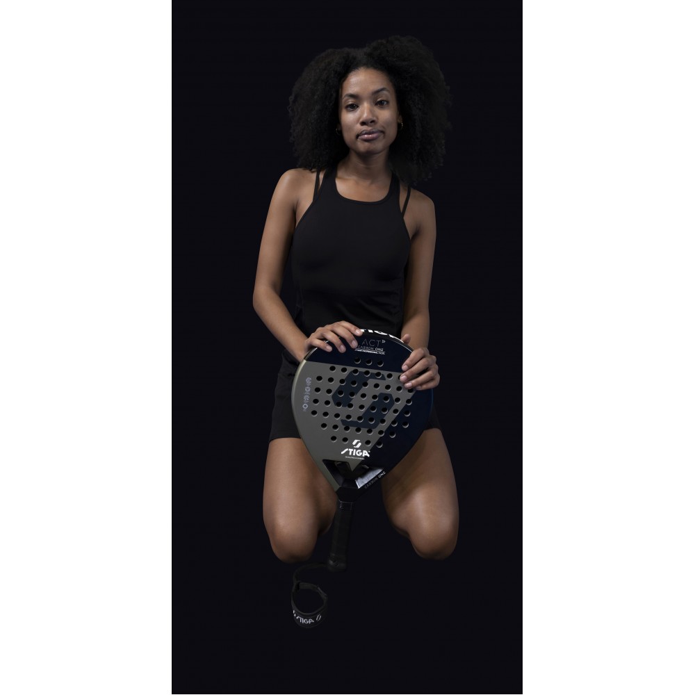 Ракетка для падел тенісу Stiga Racket ACT Black/Olive Green (2202-0919-01)