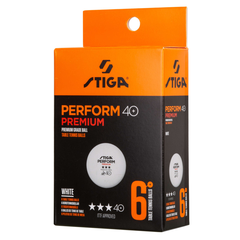 М'ячі для настільного тенісу Stiga Perform Premiun ITTF 6 шт (1113-2410-06)