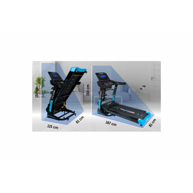 Беговая дорожка THUNDER Flex-DS Black
