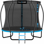 Батут Thunder Ultra 183 см Blue с внутренней сеткой и лестницей