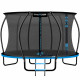 Батут Thunder Ultra 435 см Blue с внутренней сеткой и лестницей