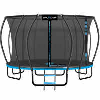 Батут Thunder Ultra 490 см Blue с внутренней сеткой и лестницей