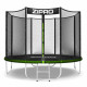 Батут Zipro Jump Pro 252 см з зовнішньою сіткою і драбинкою