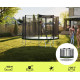 Батут Zipro Jump Pro 252 см з зовнішньою сіткою і драбинкою