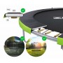 Батут Zipro Jump Pro 252 см з зовнішньою сіткою і драбинкою