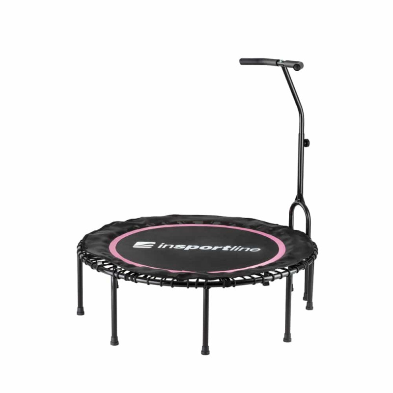 Фитнес батут с ручкой InSportLine Cordy Pink 114 см