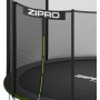 Батут Zipro Jump Pro 435 см із зовнішньою сіткою і драбинкою
