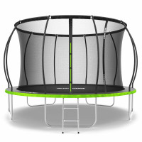 Батут Zipro Jump Pro Premium 374 см із внутрішньою сіткою та драбинкою