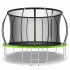 Батут Zipro Jump Pro Premium 374 см с внутренней сеткой и лестницей