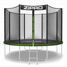 Батут Zipro Jump Pro 312 см з зовнішньою сіткою і драбинкою