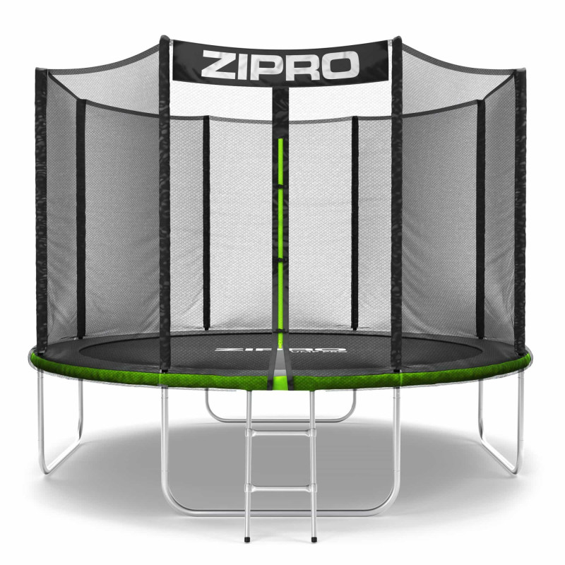 Батут Zipro Jump Pro 312 см с внешней сеткой и лестницей