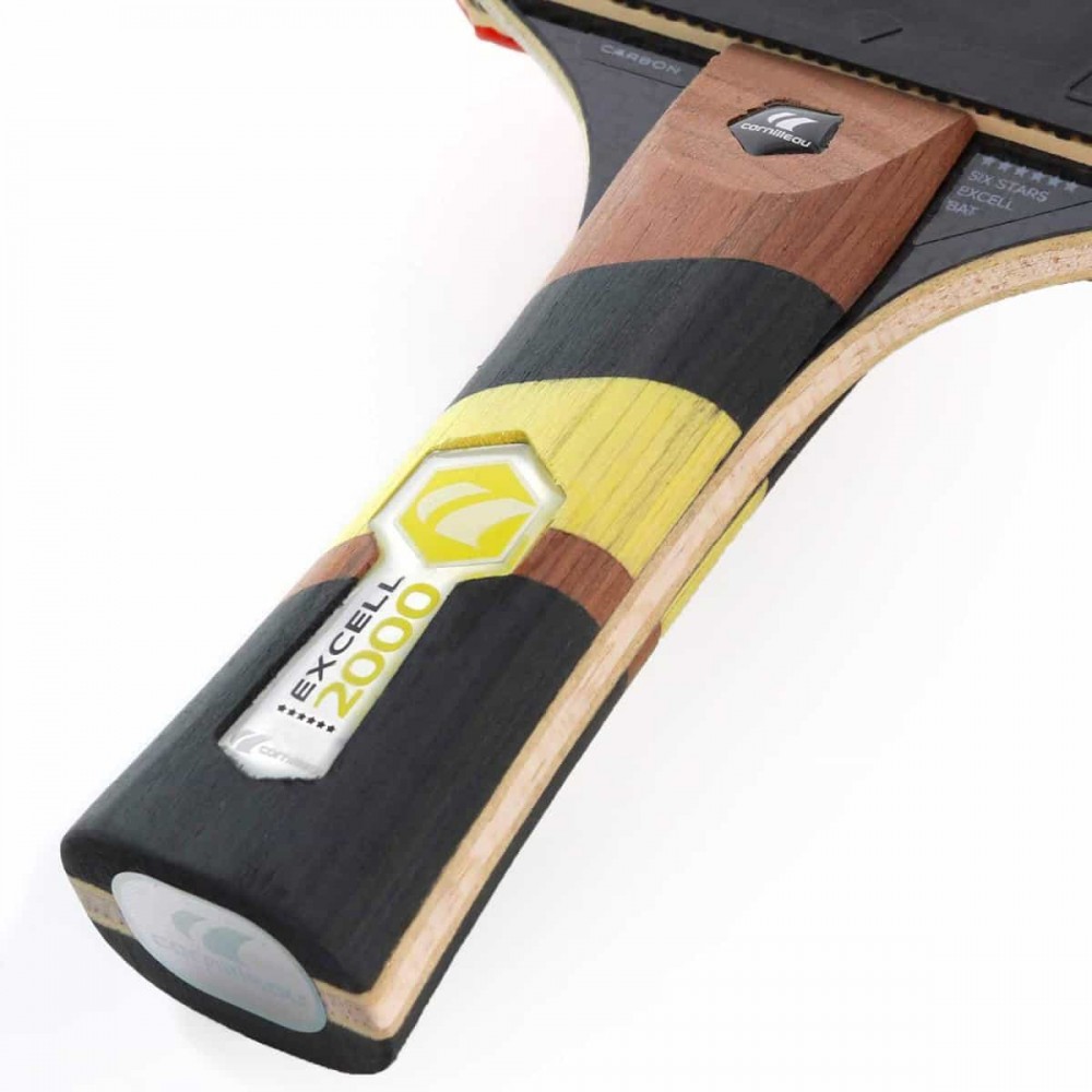 Ракетка для настільного тенісу CORNILLEAU EXCELL CARBON 2000 червона 412000