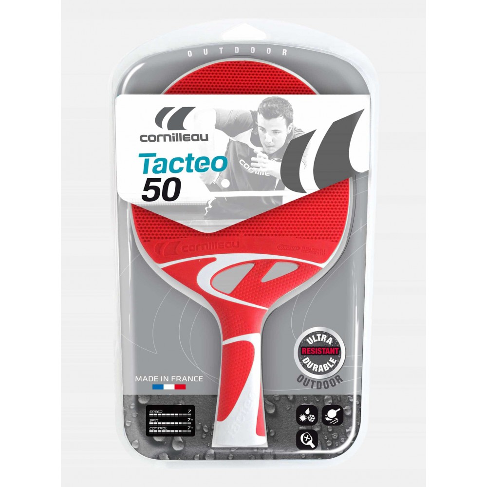 Ракетка для настільного тенісу CORNILLEAU TACTEO 50 теракот 455708 OUTDOOR