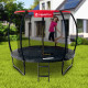 Батут inSPORTline Flea PRO 244 см с сеткой и лестницей