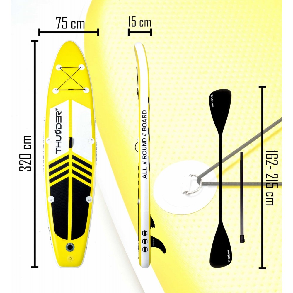 Надувная SUP доска THUNDER COAST YELLOW 320