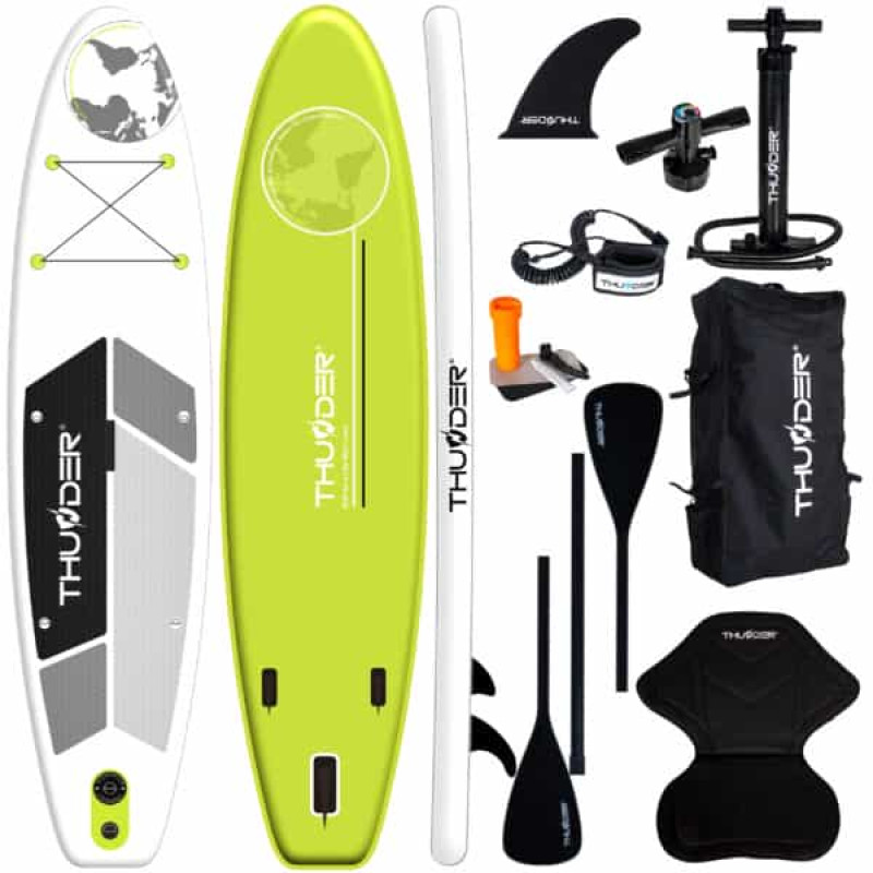 Надувная SUP доска THUNDER PLANET LIME 320