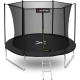 Батут Outtec 252 см Black з внутрішньою сіткою та драбинкою
