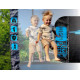 Батут Thunder Outside Pro 366 см Blue с сеткой и лестницей