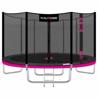 Батут Thunder Outside Pro 366 см Pink с сеткой и лестницей