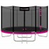 Батут Thunder Outside Pro 366 см Pink з сіткою та драбинкою