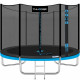 Батут Thunder Outside Pro 244 см Blue з сіткою та драбинкою