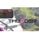 Батут Thunder Outside Pro 244 см Pink з сіткою та драбинкою