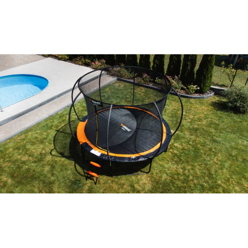 Батут PRIME SPORT 305 см Orange з сіткою та драбинкою