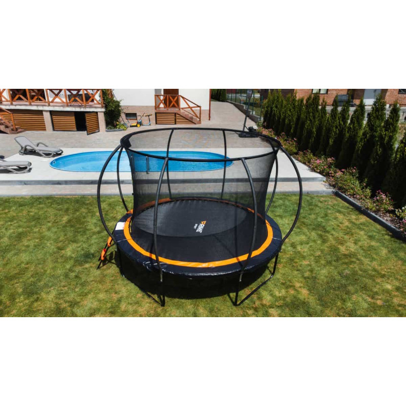 Батут PRIME SPORT 305 см Orange з сіткою та драбинкою