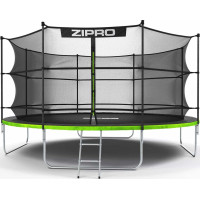 Батут Zipro Jump Pro 435 см із внутрішньою сіткою і драбинкою