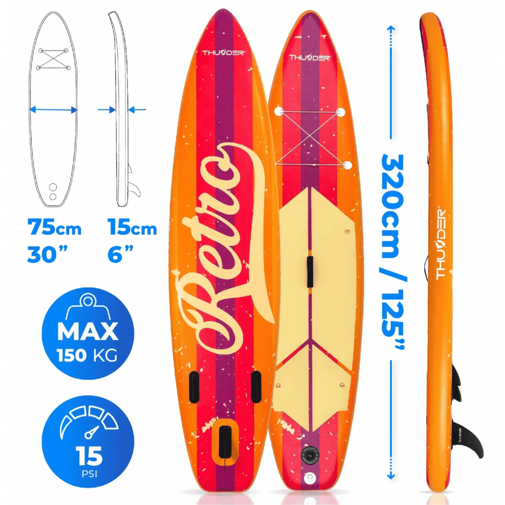 Надувна SUP дошка THUNDER RETRO 320