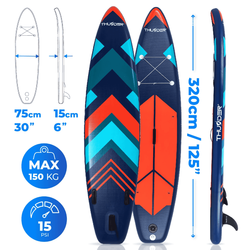 Надувна SUP дошка THUNDER STRIPES 320