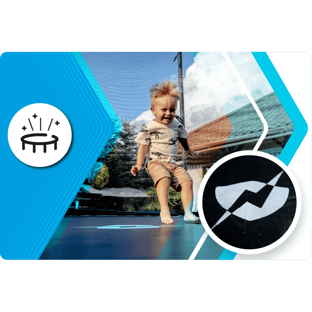 Батут Thunder Elite Black 305 см с сеткой и лестницей