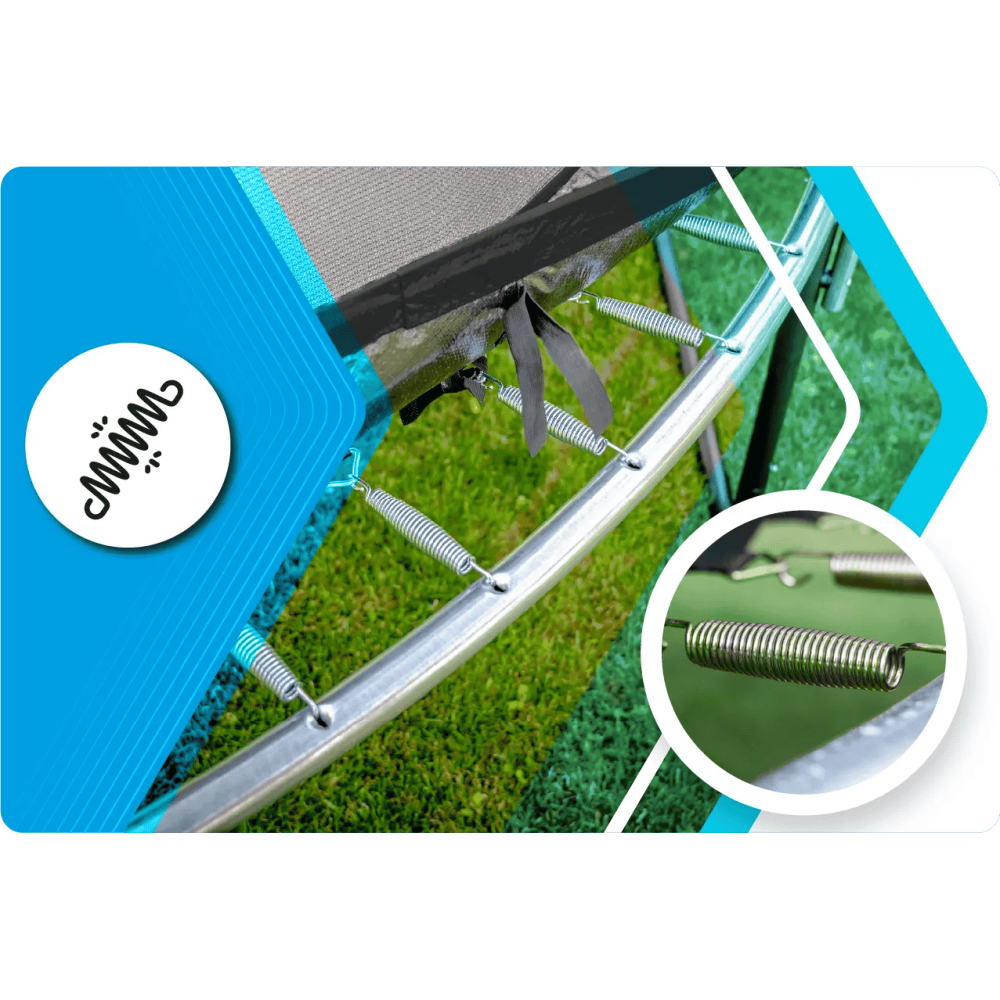 Батут Thunder Elite Black 305 см с сеткой и лестницей