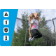 Батут THUNDER ELITE 244 см з внутрішньою сіткою, чорний