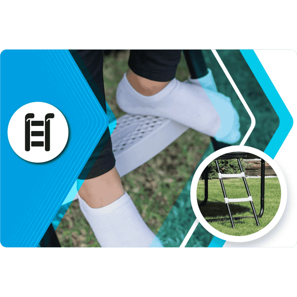 Батут THUNDER ELITE 244 см з внутрішньою сіткою, чорний