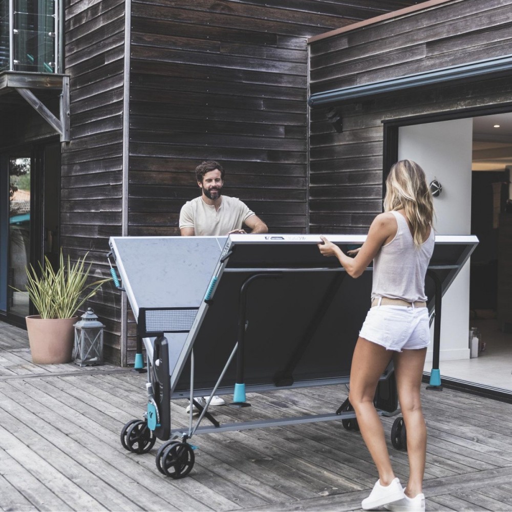 Стол теннисный CORNILLEAU 300X OUTDOOR серый 115302