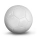 Мяч футбольный Yakimasport ALL WHITE, размер 5