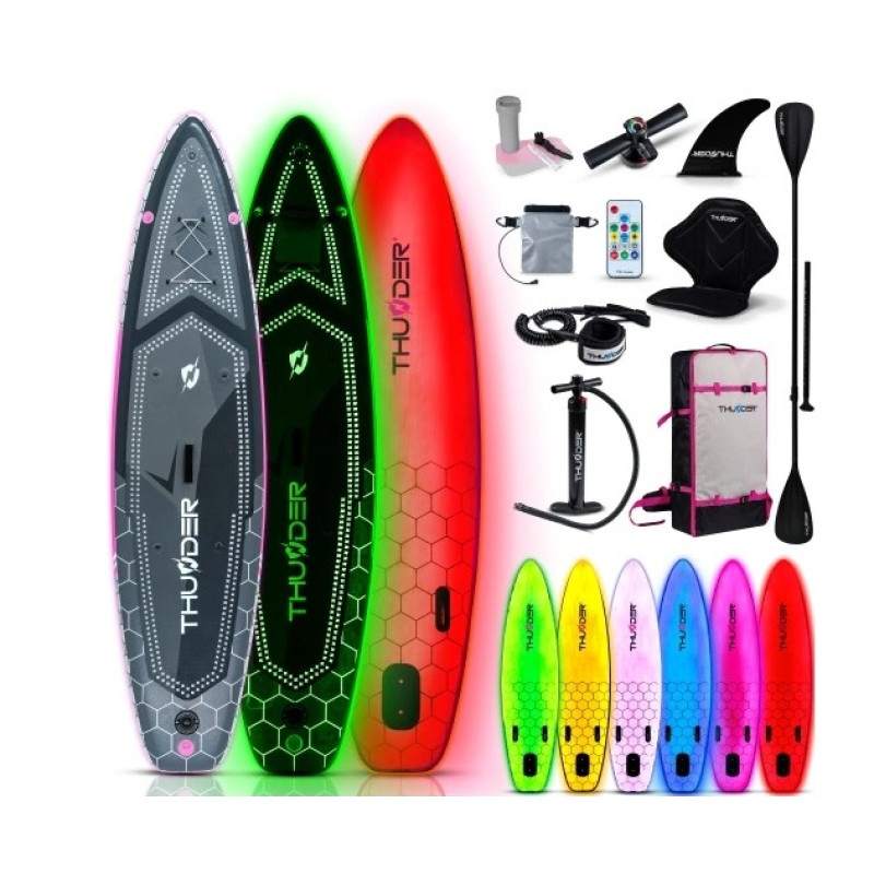 Надувная SUP доска THUNDER MOSSA 320 с LED подсветкой