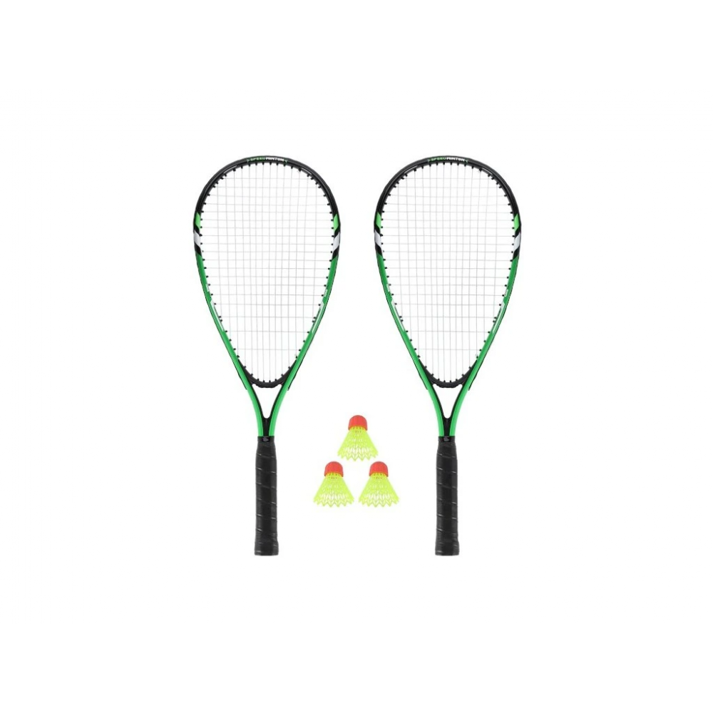 Набір для кросмінтону NILS NRS001 (2 ракетки, волани, чохол),  зелений