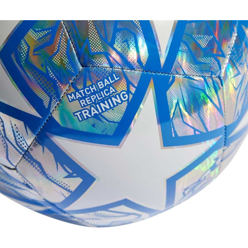 М'яч футбольний Adidas UCL Training IN9326 розмір 5, біло-сірий