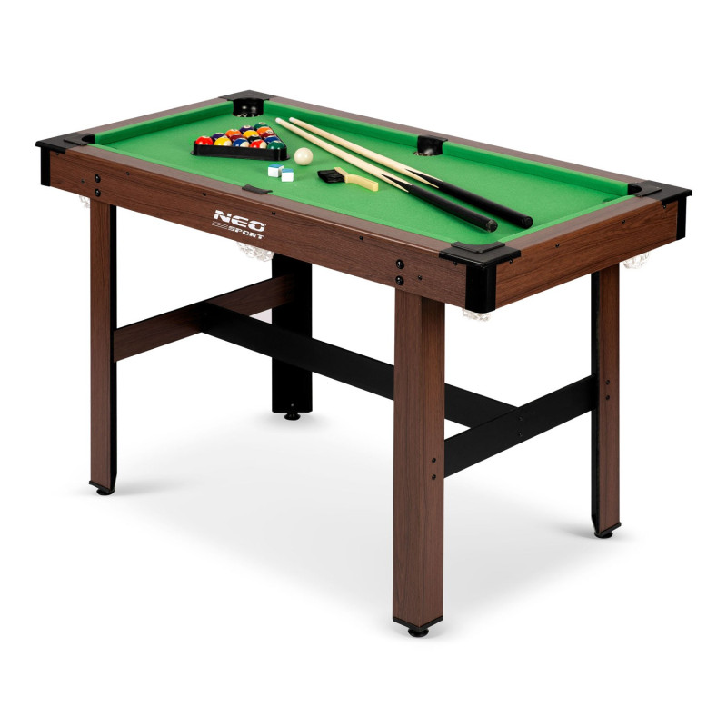 Бильярдный стол Neo-Sport NS-807, 122 x 61 x 76 см, темно-коричневый