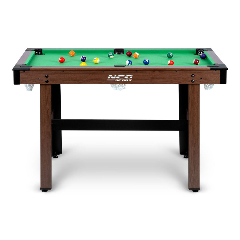 Бильярдный стол Neo-Sport NS-807, 122 x 61 x 76 см, темно-коричневый