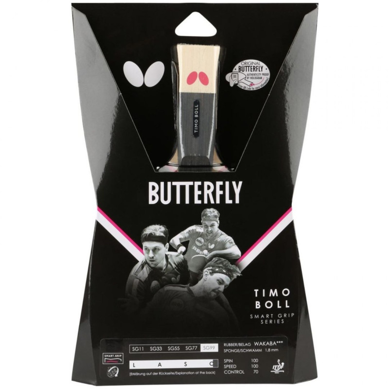 Ракетка для настольного тенниса BUTTERFLY Timo Boll SG99, черно-красная