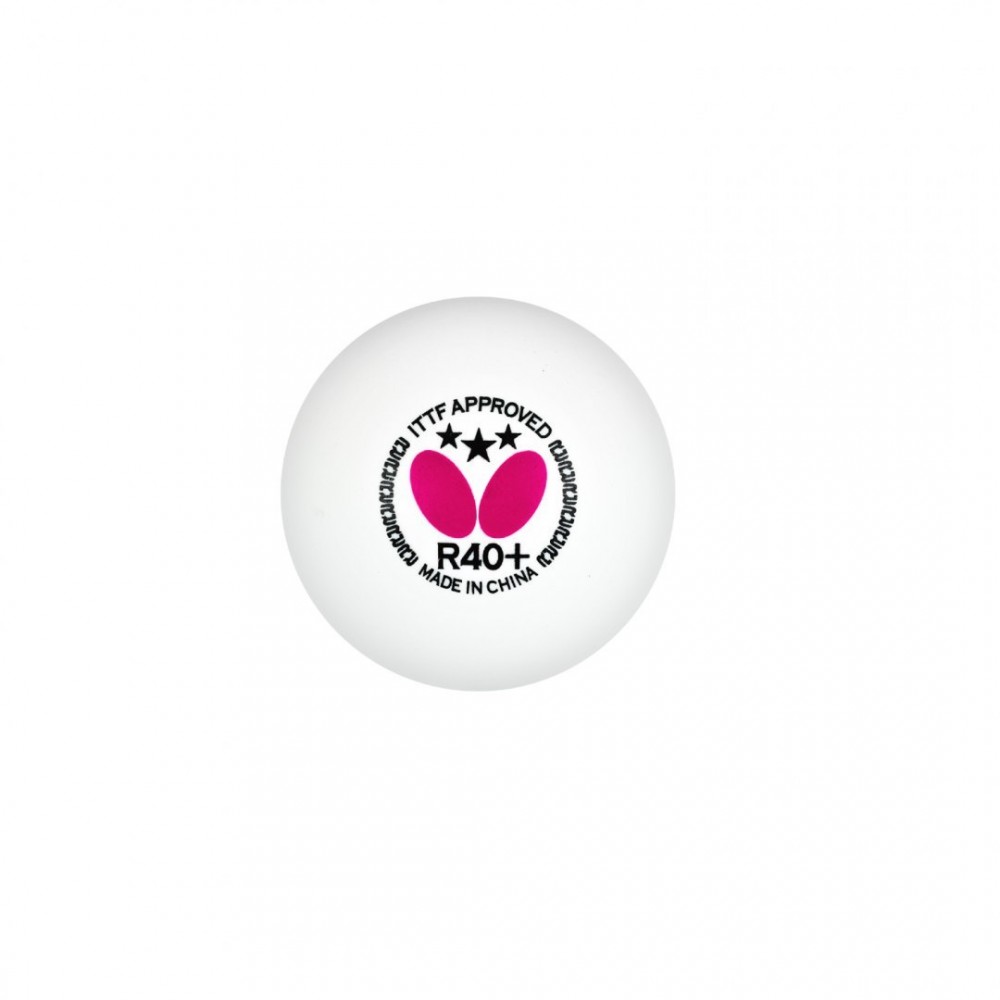 Мячи для настольного тенниса BUTTERFLY 3 шт, белые