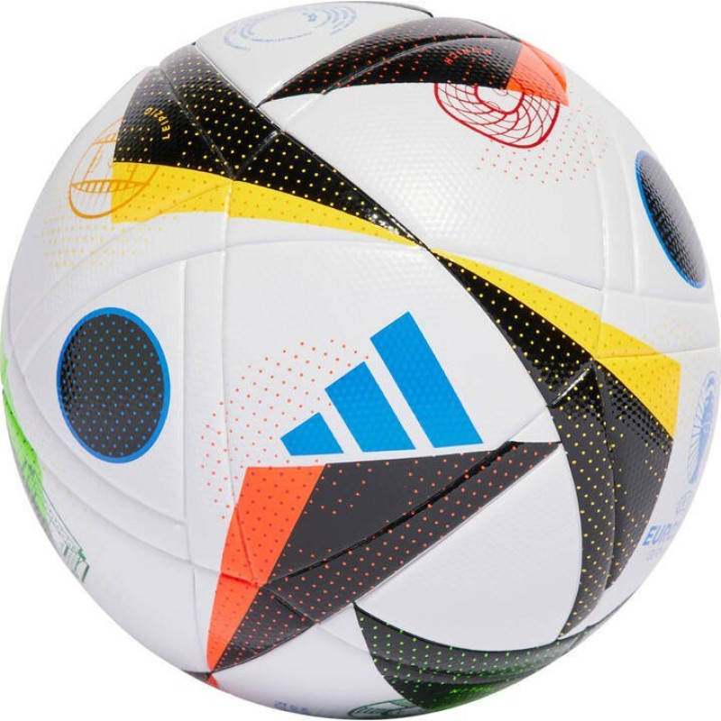 М'яч футбольний Adidas Euro24 Fussballiebe League IN9367 розмір 5, біло-чорний