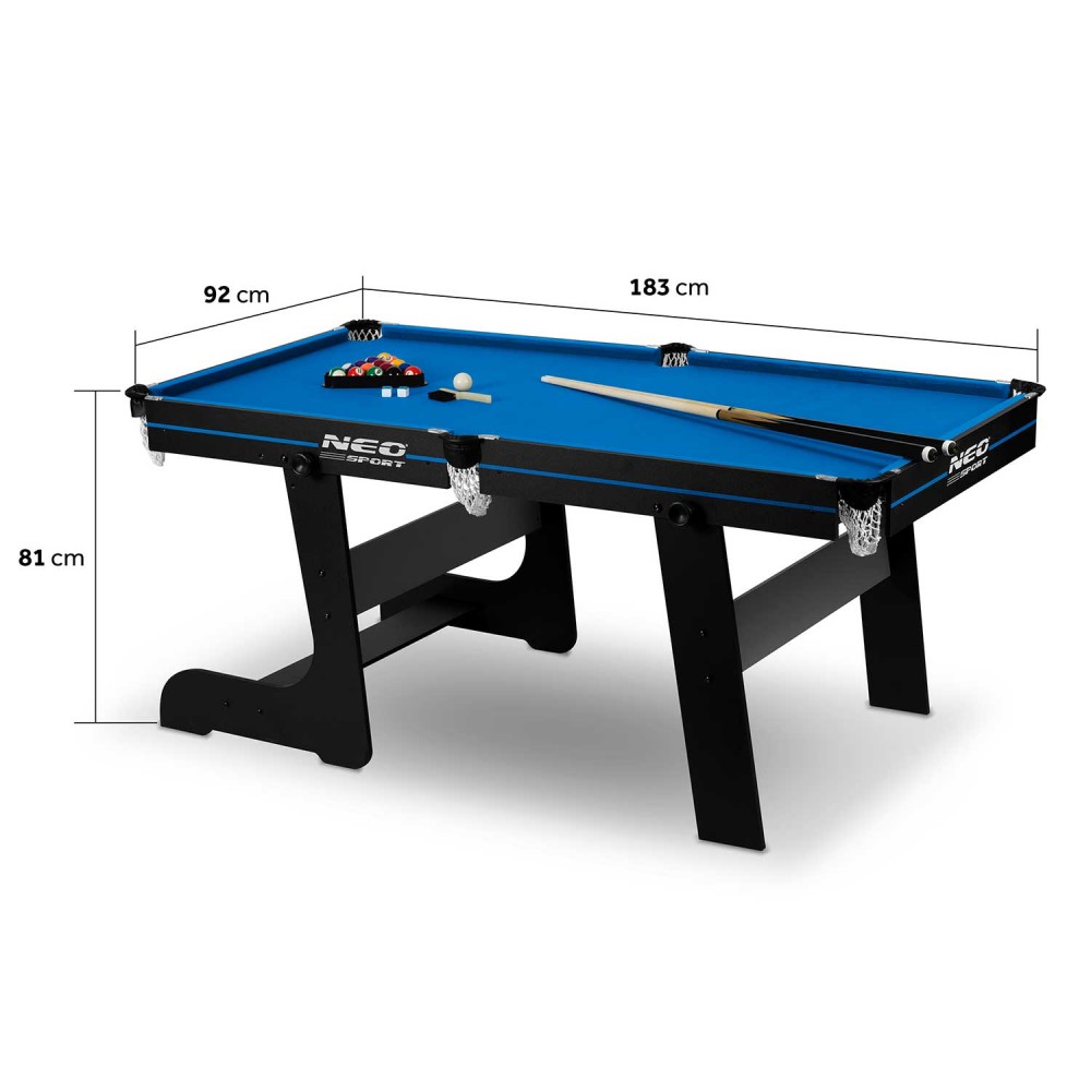 Бильярдный стол Neo-Sport NS-808, 183 x 92 x 81 см