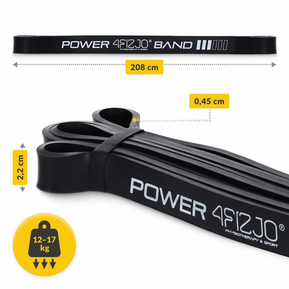 Эспандер-петля 4FIZJO Power Band 22 мм 12-17 кг (резина для фитнеса и спорта)